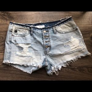 Kancan distressed shorts